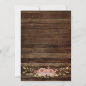 Little Pumpkin Baby shower Rustic Herfst Floral Sc Kaart (Achterkant)