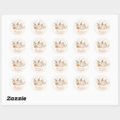 Little Pumpkin-Baby shower | Schattige Herfst-them Ronde Sticker (Vel)
