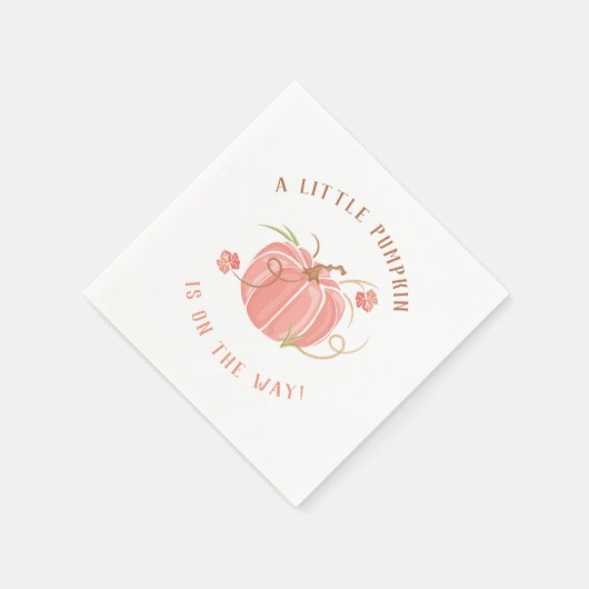 Little Pumpkin Baby shower servet (Hoek)