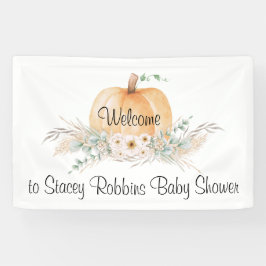 Little Pumpkin Baby Shower Slagboom Spandoek