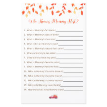 Little Pumpkin Baby Shower Spel Wie Kent Moeder He