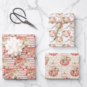 Little Pumpkin Baby shower Verjaardagsmeisjesfeest Inpakpapier Vel