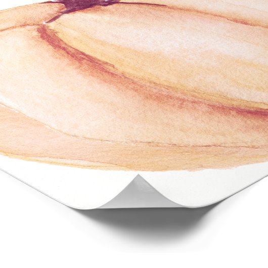 Little Pumpkin Baby shower Welcome Poster (Hoek)