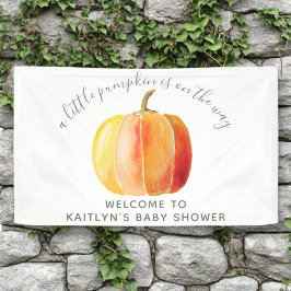Little Pumpkin Baby shower Welcome Spandoek