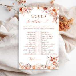 Little Pumpkin Baby shower zou ze liever spel