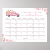 Little Pumpkin Baby uitgerekende datum Kalender Sp Poster (Voorkant)