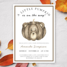 Little Pumpkin Beer Herfst Baby shower