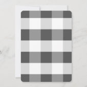 Little Pumpkin Beige Black Gingham 1e verjaardag Kaart (Achterkant)