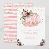 Little Pumpkin Birthday Bedankt voor je kaartje (Voorkant / Achterkant)