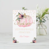 Little Pumpkin Birthday Bedankt voor je kaartje (Staand voorkant)