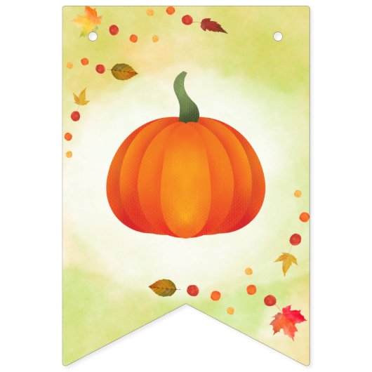 Little Pumpkin Birthday Bunting Vlaggetjes (Eerste vlag)