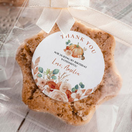 Little Pumpkin Birthday Classic Ronde Sticker