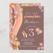 Little Pumpkin Birthday Invitation Kaart (Voorkant / Achterkant)
