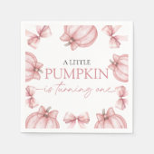Little Pumpkin Birthday Napkin Servet (Voorkant)