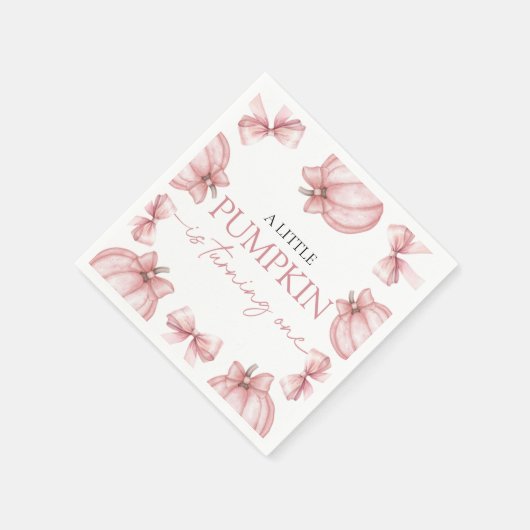 Little Pumpkin Birthday Napkin Servet (Hoek)