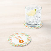 Little Pumpkin Birthday Ronde Kartonnen Onderzetter (Insitu)