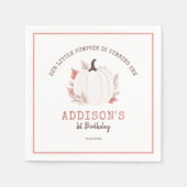 Little Pumpkin Birthday Servet (Voorkant)