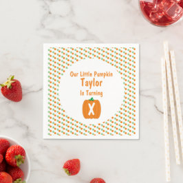 Little Pumpkin Birthday Servet