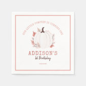 Little Pumpkin Birthday Servet (Voorkant)