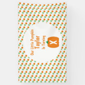 Little Pumpkin Birthday Spandoek (Verticaal)