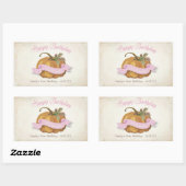 Little Pumpkin Birthday Water Label - Girl (Vel)