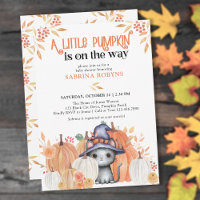 Little Pumpkin Black Cat in Witch Pet Baby shower