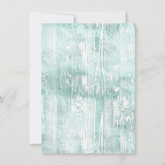 Little Pumpkin | Blauwgroen groen Baby shower van  Kaart (Achterkant)