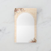 Little Pumpkin Bloemen Bow Herfst Baby shower Boek Bedankkaart (Binnen)