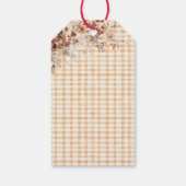 Little Pumpkin Bloemen Bow Herfst Baby shower Boek Cadeaulabel (Achterkant)