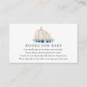 Little Pumpkin Blue Baby Boy Boeken voor Baby Informatiekaartje (Voorkant)