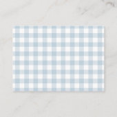 Little Pumpkin Blue Bow Boeken voor Baby Informatiekaartje (Achterkant)