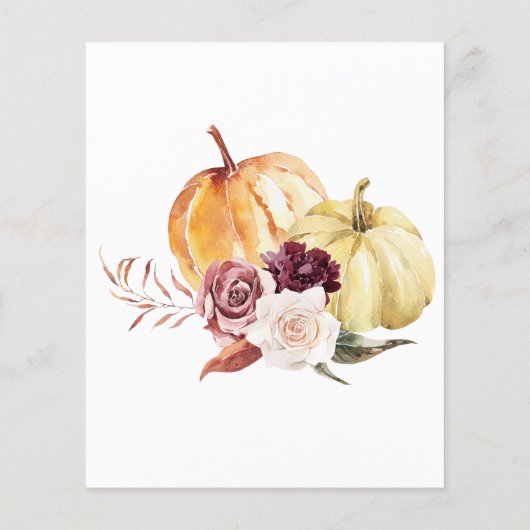 Little Pumpkin Blue Truck Baby shower Invitation (Achterkant)