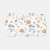 Little Pumpkin Blue Truck eerste verjaardag gunstb Bedankdoosjes (Uitgevouwen)