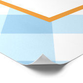 Little Pumpkin Blue Truck eerste verjaardag mijlpa Poster (Hoek)