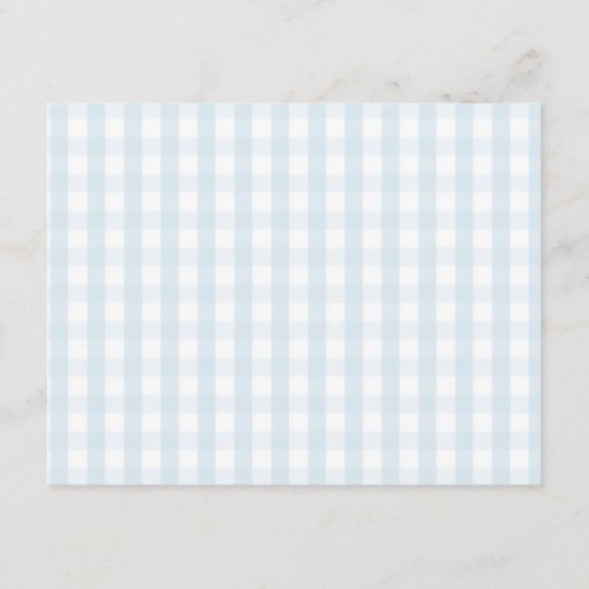 Little Pumpkin Blue Truck Gingham Advice For Mommy Informatiekaartje (Achterkant)