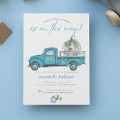 Little Pumpkin Blue waterverf Boy Baby shower Kaart