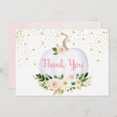 Little Pumpkin Blush Gold Bedankt (Voorkant / Achterkant)