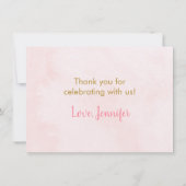 Little Pumpkin Blush Gold Bedankt (Achterkant)