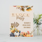 Little Pumpkin Boerderij Block Activity Sign (Staand voorkant)