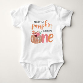 Little Pumpkin Boho Floral 1st Birthday T-shirt
