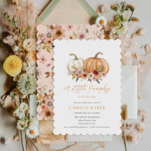 Little Pumpkin Boho Floral Baby shower