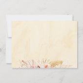 Little Pumpkin Boho Floral Bedankkaart (Achterkant)