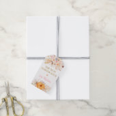 Little Pumpkin Boho Floral Birthday Bedankt Cadeaulabel (Met Touw)