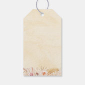 Little Pumpkin Boho Floral Birthday Bedankt Cadeaulabel (Achterkant)