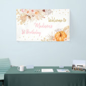 Little Pumpkin Boho Floral Birthday Spandoek (Beurs)