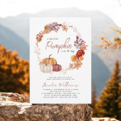 Little Pumpkin Boho Genderneutraal Baby shower Kaart