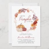 Little Pumpkin Boho Genderneutraal Baby shower Kaart (Voorkant)