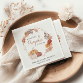 Little Pumpkin Boho Genderneutraal Baby shower Servet