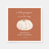 Little Pumpkin Boho Herfst Baby shower Servet (Voorkant)