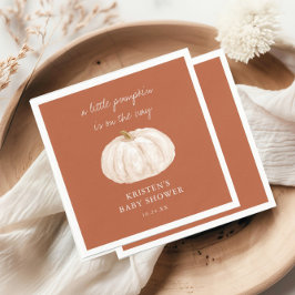 Little Pumpkin Boho Herfst Baby shower Servet